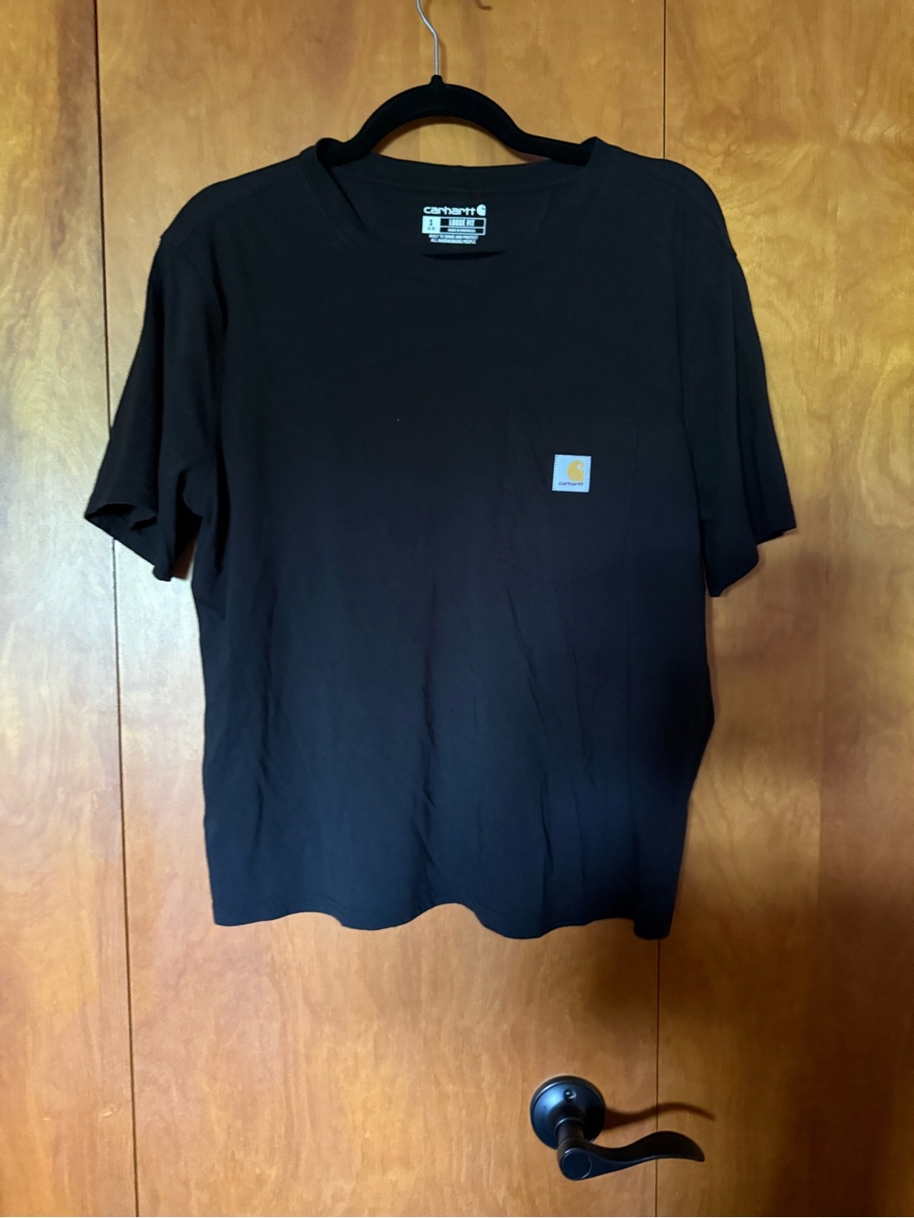 Carhartt Black loose fit Short Sleeve Pocket Tee